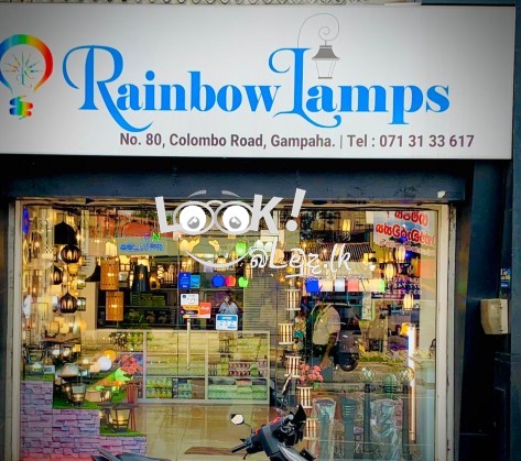 RAINBOW LAMPS wall lamps indoor outdoor Fittings LED bulbs and pannel light candlers garden light