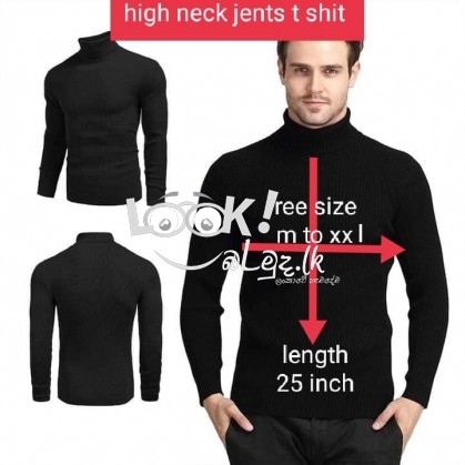 Mens long sleeve highneck 