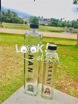 Sunshine Creations Aqua Glass water bottle