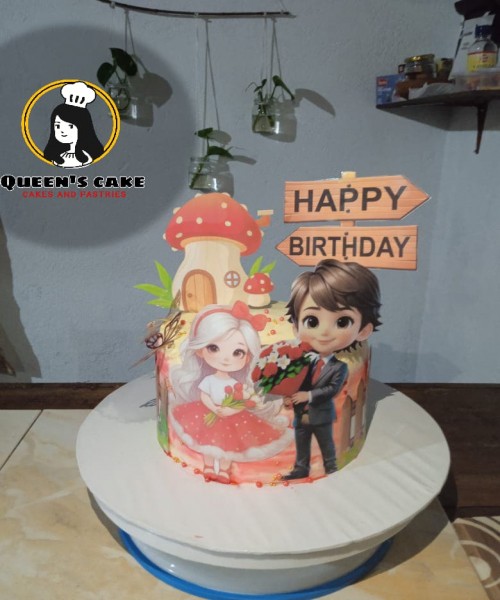 Queen’s cake creation 