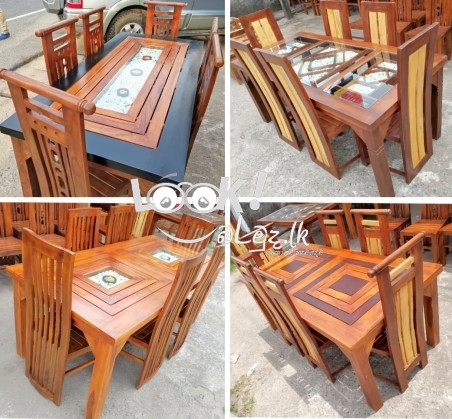 Living & Dining Table with Chair Modern Furniture Kaduwela 