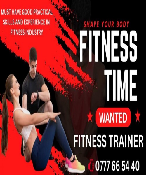 JOB VACANCY for Fitness Trainer 
