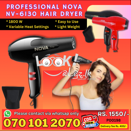 Professional Nova Nv-6130 Hair Dryer