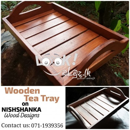 Wooden tea tray