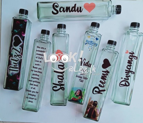 Printed Glass Bottle Gift වෙනස් විදියෙ තෑග්ගක් දෙමුද?