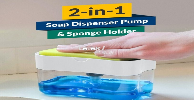 Portable Soap Pump Dispenser & Sponge Holder for Kitchen Dish Soap Dispenser 3 Ratings