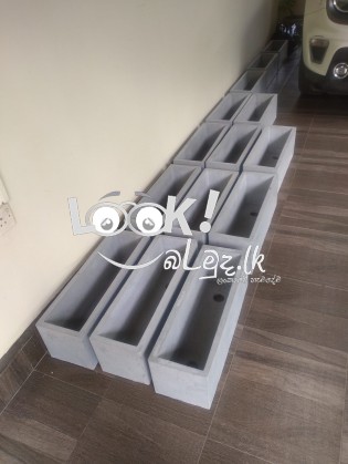 24x8x8 inches Rectangular Pots 