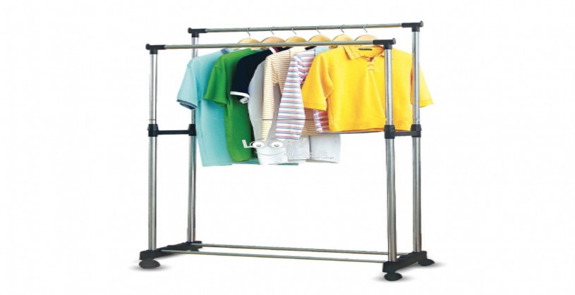 Double Pole Cloth Rack