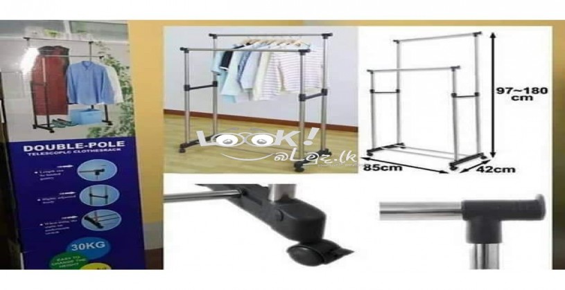 Double Pole Cloth Rack