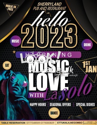 SHERRYLAND Pub and Restaurant HELLO 2023 1st of JANUARY NEGAMBO