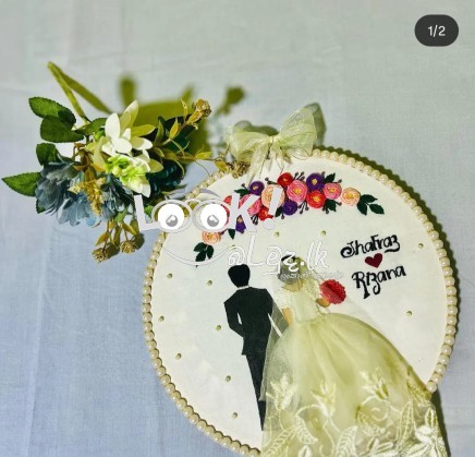 Customised embroidery hoop or gift frame 