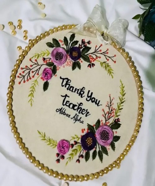 Customised embroidery hoop or gift frame 