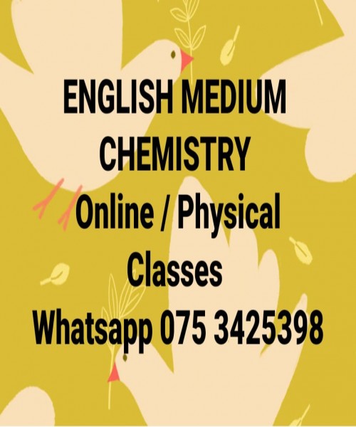 SCIENCE  and CHEMISTRY  Classes online and physical 